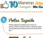 10 acciones para conseguir más Likes en Facebook - Infografia